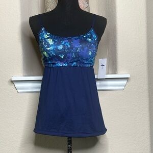 Nike Women's Layered Tankini Swim Top Size M